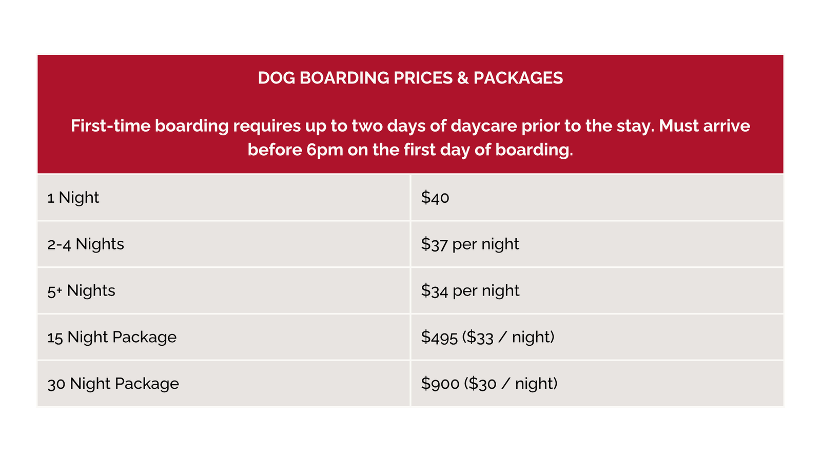 Boarding pricing 2025 - desktop Paws-on-pearl-boarding-pricing