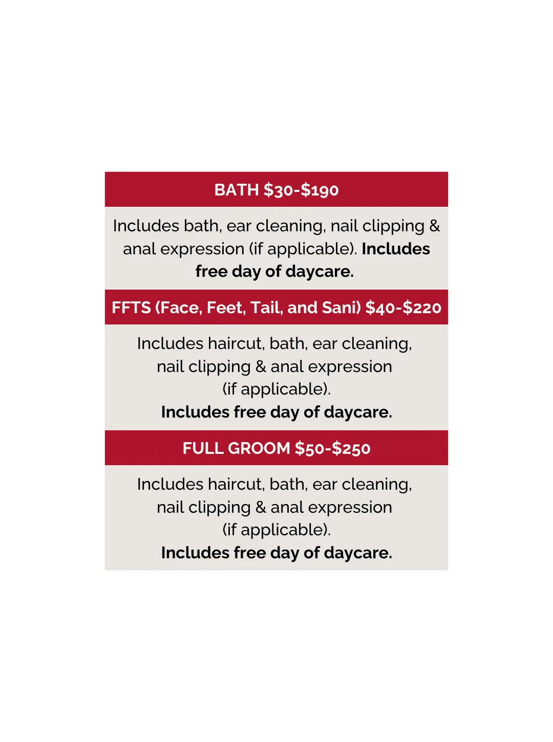 Grooming pricing 2026 - Updated June 2026 - 1080x1920